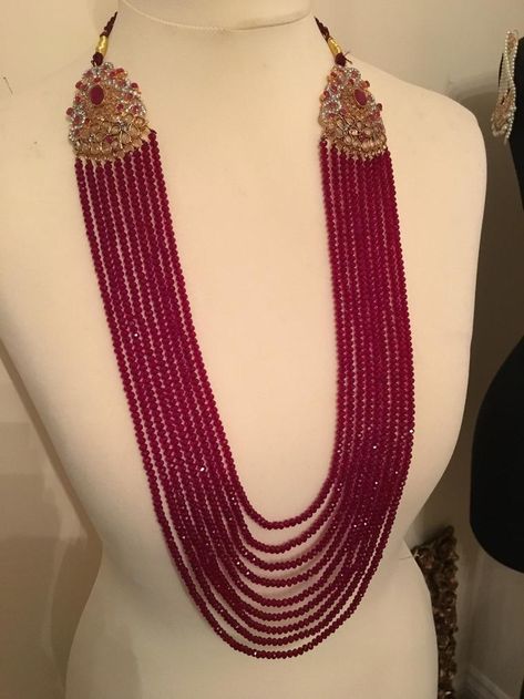 Kasula Peru, Asian Necklace, Party Wear Jewellery, Mala Design, Ruby Jewelry Necklaces, Bridal Jewelry Necklace, Bridal Jewellery Design, Beads Mala, Gold Necklace Indian Bridal Jewelry