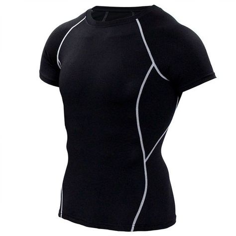 Article as described in the image good quality recommended 100% Compression Shirt Men, Stretch Tights, Compression T Shirt, Compression Shirt, Running Shirts, Men Tops, Workout Tshirts, Male T Shirt, Clothing Apparel