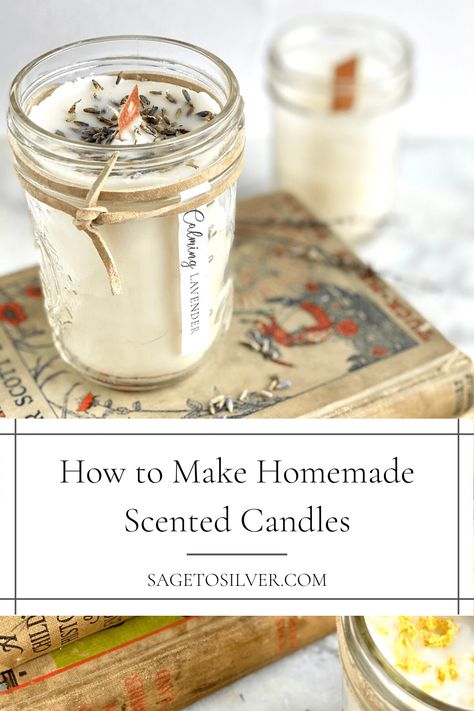 Candle Making Scent Recipes Diy, Diy Candle Recipes With Essential Oils, Making Soy Candles With Essential Oils, Homemade Candle Scents Recipes, Homemade Candles With Essential Oils, Diy Soy Candles With Essential Oils, Candle Making Ideas Homemade, How To Make Candles For Beginners, Pouring Candles