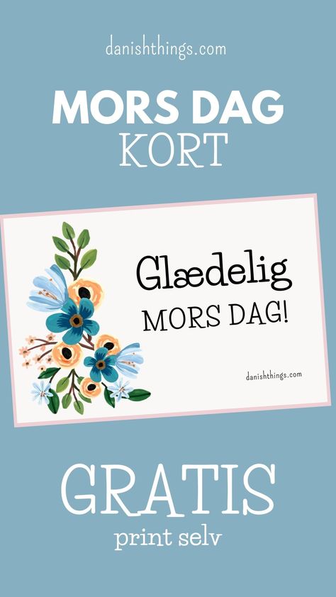 Glædelig mors dag - mors dag kort med blomster - Danish Things Paper Stuff, Mors Dag, Origami