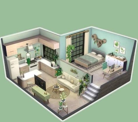 Sims 4 Loft, Bloxburg City, Sims 4 Houses Layout, Case Minecraft, Rumah Minecraft Sederhana, Roblox House, Sims Freeplay Houses, Houses Bloxburg, Bangunan Minecraft