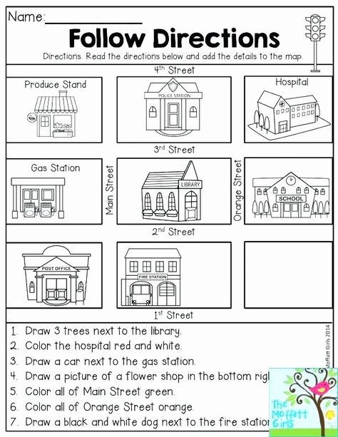 50 Following Directions Worksheet Middle School | Chessmuseum Template Library Follow Directions Worksheet, Directions Worksheet, Social Studies Maps, Map Skills Worksheets, Following Directions Activities, Geography Worksheets, Kindergarten Social Studies, Map Worksheets, Social Studies Worksheets