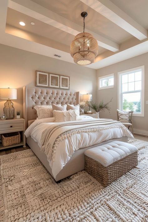 Bedroom Pieces, Bedrooms Furniture, Bedroom Neutral, Idea Bedroom, Bedroom Beds, Paint Bedroom, Bedroom Makeovers, Classy Bedroom, Bedroom Organization