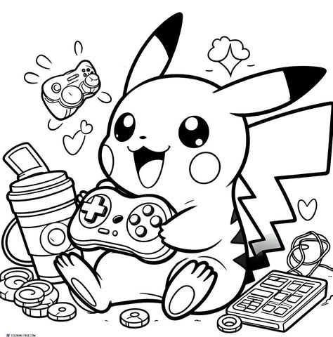 21 Pikachu Coloring Pages (Free Unique Printables) printableart #bekindcoloring #thankfulcoloringpage🖌️. Pokemon Printable Coloring Pages, Coloring Pages Pikachu, Pikachu Coloring Page Free Printable, Pokemon Coloring Sheets Free Printable, Pokémon Colouring Pages, Pokemon Printables Free Coloring, Boys Coloring Pages Free Printable, Free Coloring Pages Printables Disney, Color Pictures For Kids Free Printable