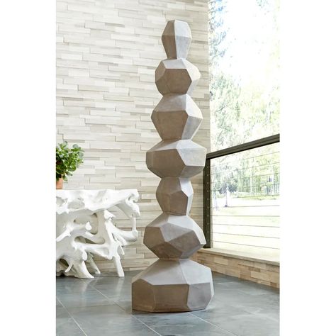 Big Sculpture, Stone Sculpture Art, Sculpture Design, Garden Totems, Rock Sculpture, Metal Craft, Phillips Collection, Decorative Sculpture, Exterior Stone