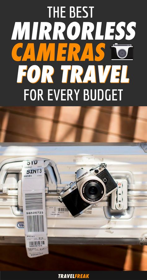 Looking for a new travel camera? Mirrorless cameras are the way of the future. Discover the best mirrorless cameras for travel that will suit every budget. This camera guide includes brands such as Sony, Olympus, and Fujifilm and will help you choose the perfect one for you! | travel camera best | mirrorless camera tips sony | mirrorless camera best #camera #travelphotography - via @travelfreak_ Cameras For Travel, Camera Guide, Best Cameras For Travel, Photography Cameras, Best Cameras, Camera Tips, Travel Camera, Travel Photography Tips, Travel Gadgets