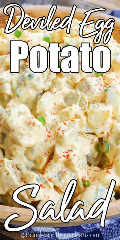 Deviled Egg Potato Salad Deviled Egg Potato Salad Recipe, Egg Potato Salad Recipe, Egg Potato Salad, The Best Potato Salad, Deviled Egg Potato Salad, Best Potato Salad, Ranch Potato Salad, Egg Potato, Best Potato Salad Recipe