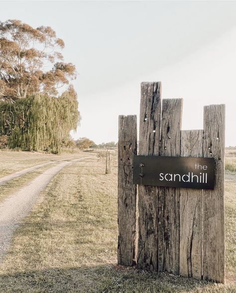 Farm Signs Entrance, Driveway Entrance Landscaping, Farm Entrance, Sustainable House, Driveway Entrance, Driveway Landscaping, Entrance Sign, Front Gates, Farm Signs