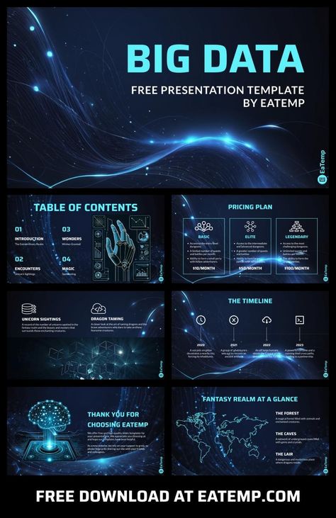 Big Data 13 Data Slide Design, Technology Presentation Template, Technology Presentation Design, Powerpoint Design Business, Ppt Design Ideas, Big Data Design, Presentation Template Design, Logo Design Coffee, Best Presentation Templates