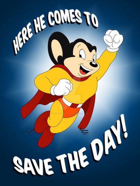 Here he is and a very first time to draw Mighty Mouse! It's a surprise gift for my Mom, a nostalgic memories one of her childhood favorite cartoons (first one is Disney of course ). I was surprised... Old Cartoon Characters, Childhood Cartoons, Mighty Mouse, Nostalgic Memories, Old School Cartoons, Childhood Stories, School Cartoon, Looney Tunes Cartoons, Classic Cartoon Characters