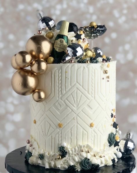 New Years Birthday Cake Ideas, New Year Birthday Cake, New Years Eve Wedding Cake Ideas, Cake Decorating New Year, New Year Eve Cake, New Year’s Eve Birthday Cake, New Years Birthday Cake, New Years Cake Ideas 2024, New Year Cake Ideas