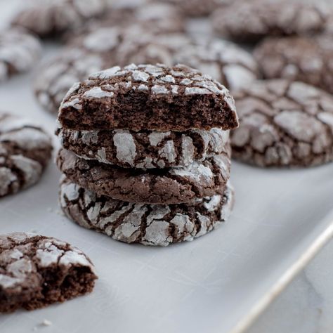 Sourdough Cookies by Make It Dough Ginger Crinkle Cookies, Chocolate Crinkle, Sourdough Starter Discard Recipe, Cookie Exchange Party, Holiday Cookie Exchange, Chocolate Crinkle Cookies, Crispy Cookies, Chocolate Crinkles, Christmas Cookie Exchange