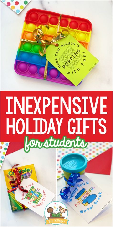 Holiday Gifts For Students, Classmate Christmas Gifts, Christmas Gifts For Students, Gifts For Your Students, Classroom Christmas Gifts, Preschool Christmas Gifts, Class Christmas Gifts, School Christmas Gifts, Inexpensive Holiday Gifts