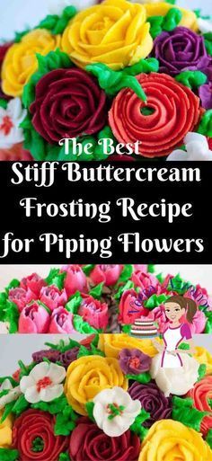 Frosting Recipe For Piping, Stiff Buttercream Recipe, Buttercream Recipe For Piping, Stiff Buttercream Frosting Recipe, Crusting Buttercream Recipe, Crusting Buttercream, Frost Cupcakes, Buttercream Frosting Cake, Piping Frosting