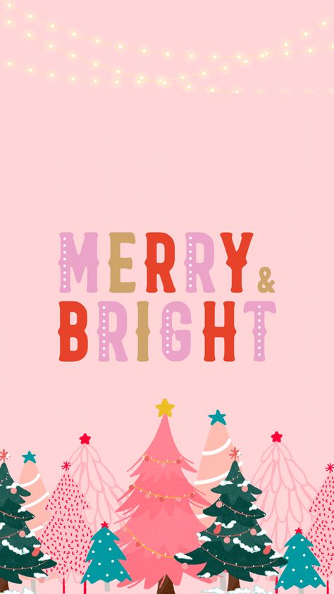 Merry And Bright Wallpaper, Bright Wallpaper Iphone, Xmas Background, Promotion Poster, Bright Wallpaper, Bright Christmas, Wallpaper Iphone Christmas, About Christmas, Christmas Wallpaper