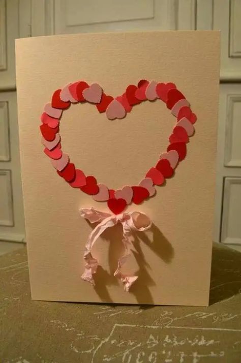 50+ Adorable and Creative DIY Valentine's Day Cards - Holidappy Homemade Valentines Gift, Valentines Day Cards Diy, Paper Projects Diy, Valentines Day Cards Handmade, Diy Valentines Cards, Diy Valentine's Day, Valentine Cards Handmade, Homemade Valentines, Valentine's Day Cards