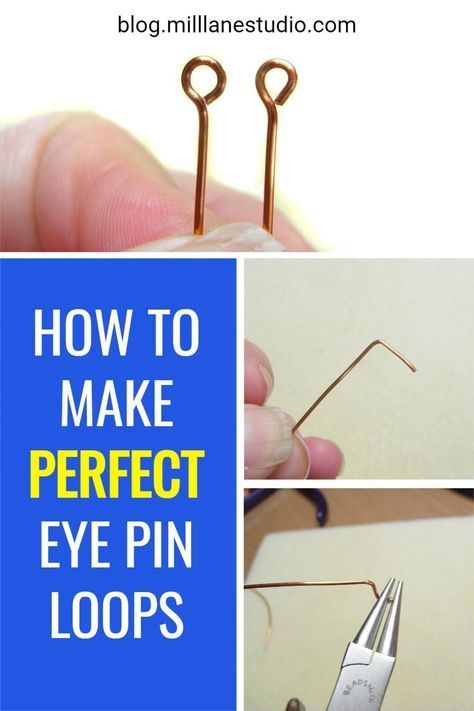 How To Make An Earring Loop, How To Use Eye Pins For Earrings, How To Make A Perfect Wire Loop, Eye Pins How To Use, Jewelry Making Tips And Tricks, Things To Make With Old Jewelry Making Tools, Handmade Jewelry Making Tools, How To Make A Wire Loop For Jewelry, Basic Jewelry Making