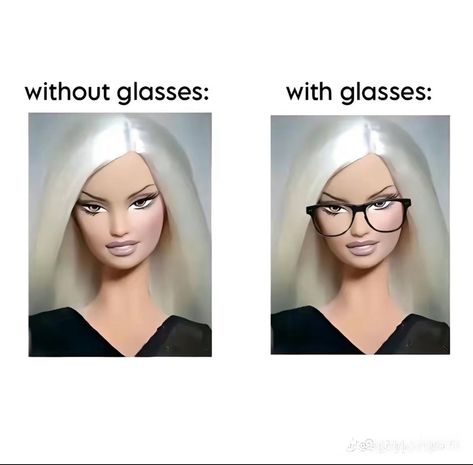 HH (@iqal103)’s video of Without Glasses Vs With Glasses | TikTok Glasses Meme, Disney Movie Art, Funny Charts, Cute Text Quotes, Makeup Order, Glasses Trends, Adorable Homes Game, Glasses Makeup, Four Eyes