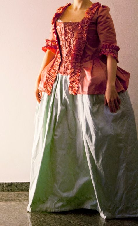 18th Century Jacket, The Metric System, Types Of Gowns, Period Clothing, Metric System, 18th Century Fashion, Period Outfit, Silk Taffeta, Historical Dresses