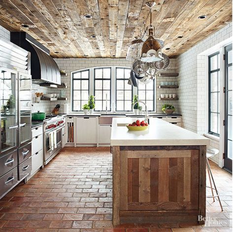 Reclaimed wood accent wall