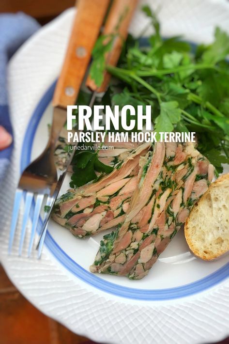 Ham Hock Terrine, Terrine Recipe, Valentines Food Dinner, Boiled Ham, Head Cheese, 15 Bean Soup, Ham Hock, Easter Dinner Recipes, Meat Appetizers