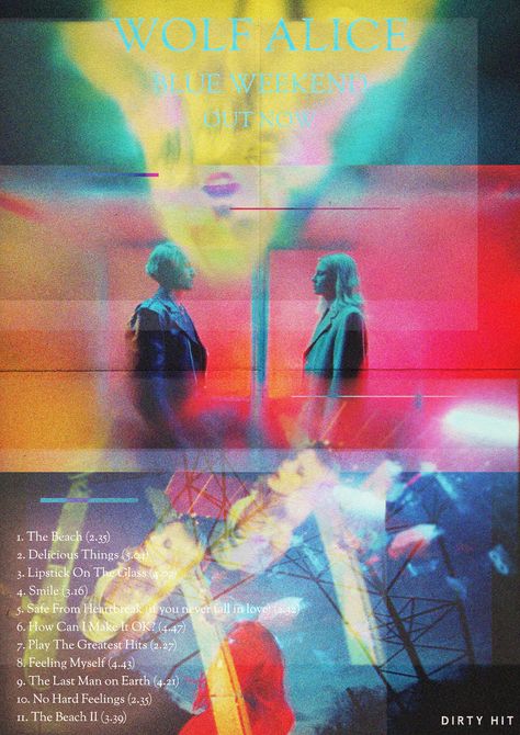 Band Posters, Wolf Alice Band, Wolf Alice, Alice Blue, Film Poster Design, Collage Poster, Vintage Poster Art, Graphic Design Poster, Graphic Design Adobe