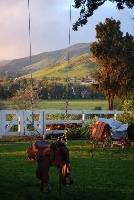 Original Kids Swings, Creative Recycling and Fun Backyard Ideas for Children Horse Pasture In Front Of House, Rancher Life, Homesteading Family, Farm Inspiration, Ranch Living, Dream Farm, Horse Farms, The Grass, Outdoor Fun