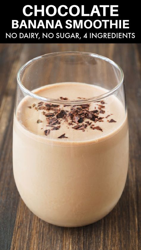 Chocolate Peanut Butter Banana Smoothie, Sugar Free Smoothies, Peanutbutter Smoothie Recipes, Low Sugar Smoothies, Peanut Butter Shake, Chocolate Smoothie Recipes, Chocolate Banana Smoothie, Coconut Milk Smoothie, Chocolate Almond Milk