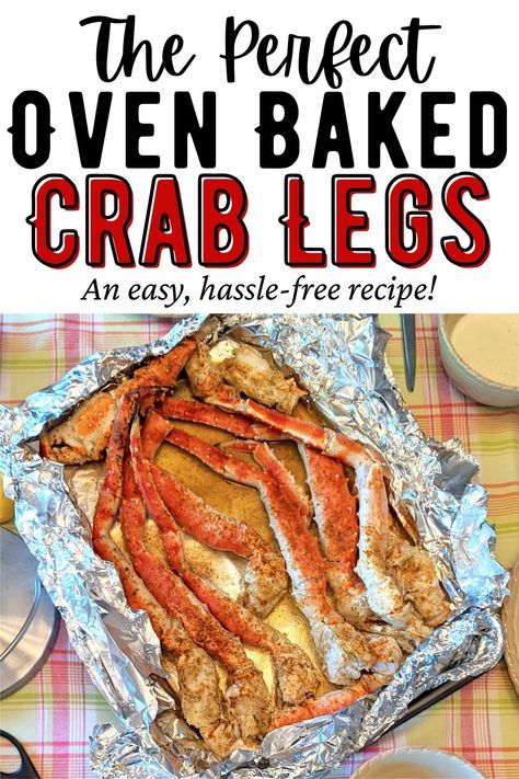 King Crab Legs Recipe, Steamed Crab Legs, Cooking Crab Legs, Cooking Crab, Crab Legs Recipe, Baked Crab, Alaskan King Crab, Seafood Boil Recipes, King Crab Legs