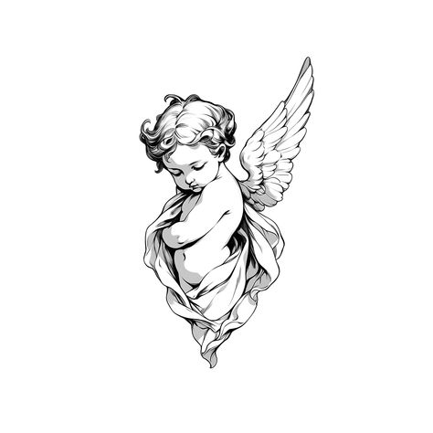 Cherub Outline Tattoo, Angel Greek Tattoo, Bad Cherub Tattoo, Unique Back Tattoos For Men, Angel Tattoos For Loved Ones Who Passed, Cherub With Flowers Tattoo, Black Angel Tattoo African Americans, Angel Hand Tattoos For Women, Baby Angels Tatoos