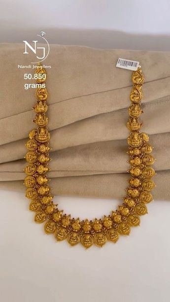 Only Gold Necklace Indian, Antique Temple Jewellery Indian, 50grams Gold Necklace Designs, Temple Jewellery Haram Gold, Gold Jewels Design Indian, Indian Bridal Jewelry Sets Gold Temple Jewellery, Modern Gold Jewelry Sets, Antique Necklace Gold Indian Temple Jewellery, Antique Haram Designs Gold