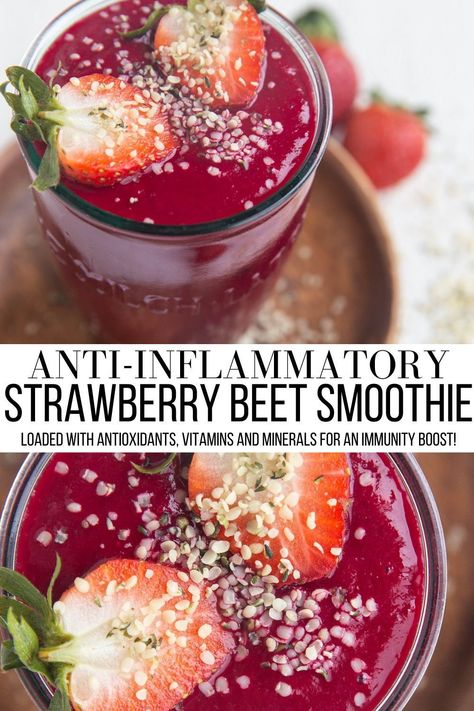 Recipe With Beets, Inflammation Smoothie, Beets Smoothie Recipes, Beet Smoothie, Inflammation Recipes, Juice Smoothies Recipes, Anti Inflammation Recipes, Beet Recipes, Smoothie Drink Recipes