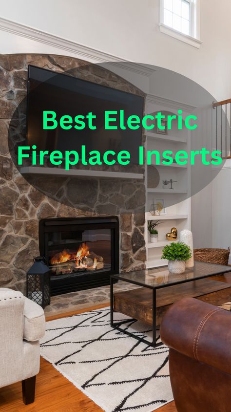 Check out the best electric fireplace inserts on the market right now! 36 Inch Electric Fireplace Insert, Electric Fireplace Insert Ideas With Tv, Real Looking Electric Fireplace, Replace Gas Fireplace With Electric, Electric Fireplace Inserts Ideas, Install Electric Fireplace Insert, Electric Insert Fireplace, Electric Insert Fireplace Ideas, Square Electric Fireplace