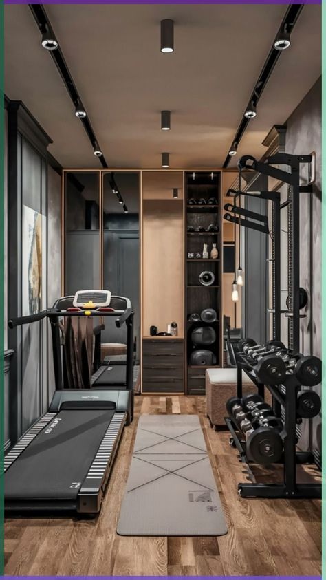 Gym Ideas Design, Gym In Bedroom, House Gym Ideas, Small Gym Room Ideas, Small Gym Room, Gym Closet, Gym Room Ideas, Restaurant Remodel, Gym Bedroom