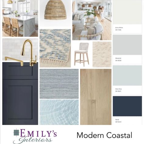 Coastal House Mood Board, Coastal Chic Mood Board, Lake House Mood Board, Coastal Farmhouse Mood Board, Coastal Lake House Interior Design, Coastal Chic Interior Design, Coastal Mood Board, Modern Mood Board, Costal Vibe