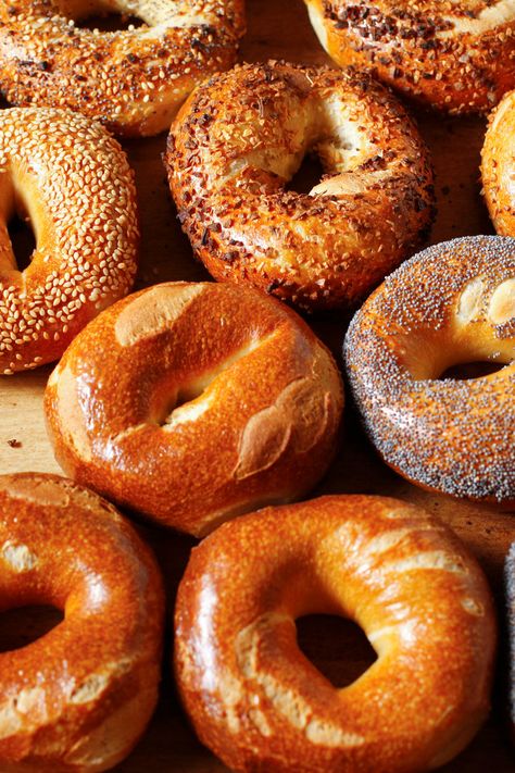 Baron Bagels Recipe - NYT Cooking Homemade Bagels, Bagel Recipe, Baking Stone, Nyt Cooking, Bread Rolls, Dry Yeast, Bagels, Yeast, Bread Recipes