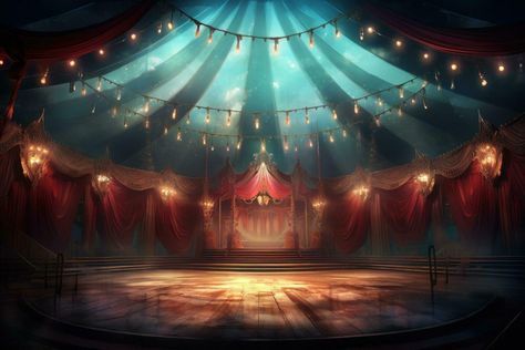 colored Circus background Anime Circus, Circus Lights, Circus Wallpaper, Circus Background, Carnival Background, Today Is Your Birthday, Circus Aesthetic, Emotional Painting, Dark Circus