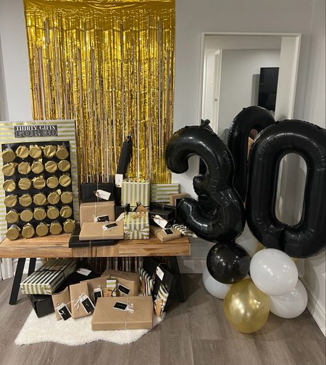 30th Birthday Set Up For Men, 32 Gifts For 32nd Birthday For Him, Condo Birthday Decorations, 30th Birthday 30 Gifts Ideas, 30 Gift Ideas For 30th Birthday For Him, 30th For Him, 28 Gifts For 28 Birthday For Him, 30th Themed Birthday Party For Men, Men 20th Birthday Ideas