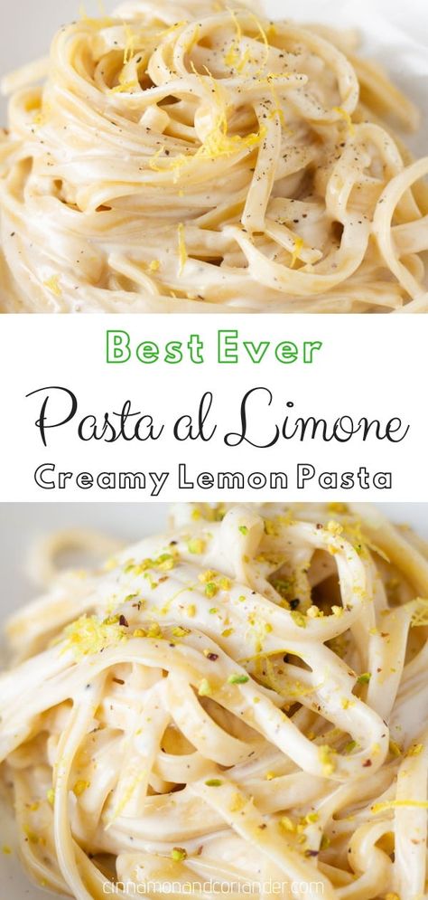 Lemon Cream Pasta, Light Pasta Sauce, Lemon Cream Sauce Pasta, Pasta With Lemon Sauce, Creamy Lemon Pasta, Butter Sauce For Pasta, Pasta With Lemon, Lemon Pasta Recipes, Lemon Cream Sauce