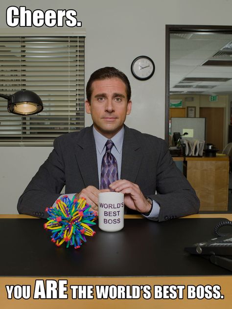 Happy Boss's Day! / The Office Best Michael Scott Quotes, Office Quotes Funny, Michael Scott The Office, Michael Scott Quotes, Worlds Best Boss, Tony Soprano, Office Quotes, Memes Lol, Boss' Day