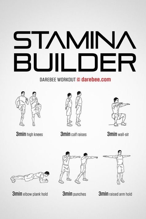 Increase Stamina Workouts, How To Build Endurance, Stamina Workout, Build Endurance, Fighter Workout, Speed Workout, Trening Sztuk Walki, Gym Workout Planner, Endurance Workout