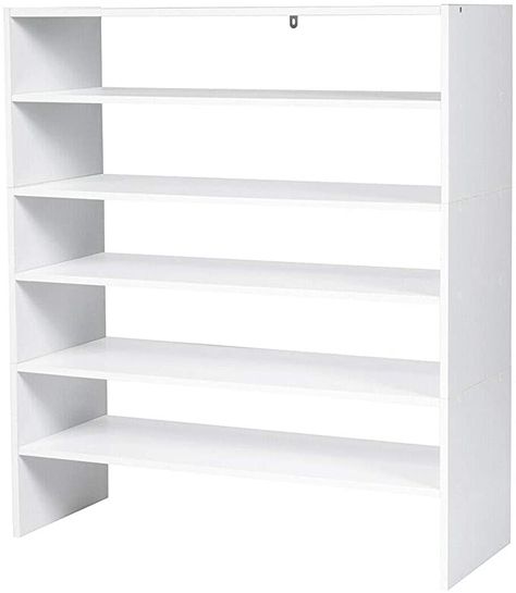 Amazon.com: Giantex 3-in-1 Shoe Rack, 5-Tier Shoe Organizer, Wood Storage Shelf for Shoes, Multi-Shape Shoes Shelves Ideal for Entryway Hallway Bathroom Living Room (White): Home & Kitchen White Shoe Rack, Organiser Son Dressing, Space Saving Shoe Rack, Wood Storage Shelves, Wood Shoe Rack, Stackable Shoe Rack, Diy Shoe Rack, Shoe Rack Closet, Shoe Shelves