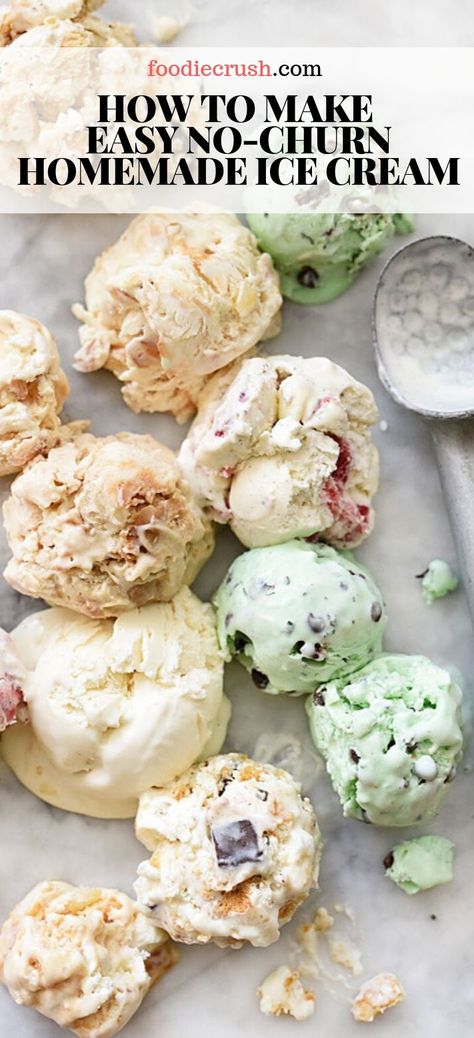 3 Ingredient Ice Cream, Easy Homemade Ice Cream, Icee Recipe, Easy Ice Cream Recipe, Cream Cookies, Ice Cream Base, Easy Ice Cream, Homemade Ice Cream Recipes, Ice Cream At Home