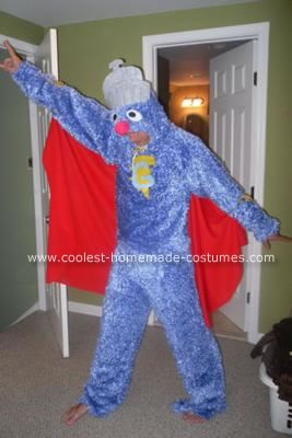 Homemade Super Grover Costume: This year all my friends decided to be Jim Henson characters for Halloween and my friend asked me to make him a homemade Super Grover costume. It was actually Grover Costume Diy, Seinfeld Costume, Homemade Costume, Halloween 2014, Homemade Costumes, Jim Henson, First Halloween, Diy Costumes, Anime Outfits