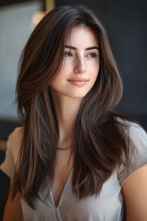 21 Gorgeous Hairstyles That Flatter Round Faces Round Face Haircuts Medium Straight, Round Face Haircuts Long Straight, Haircut For Round Face Shape Medium, Long Hair Cuts For Round Faces, Round Face Wavy Hair, Haircuts For Diamond Face Shape, Haircuts For Round Chubby Faces, Different Haircuts For Girls, Round Face Hairstyle