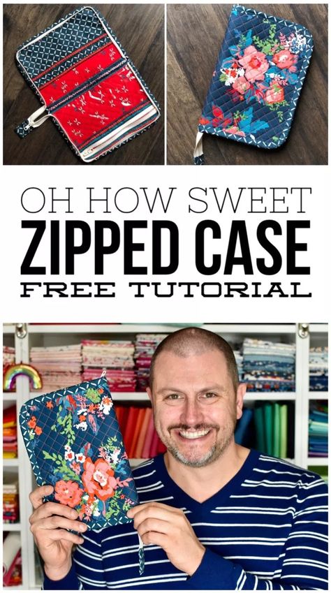 Everlasting Oh How Sweet Case with video tutorial - Mister Domestic Mister Domestic, Zipper Pouches, Beginner Sewing Projects Easy, Leftover Fabric, Bags Tutorial, Sewing Projects For Beginners, Sewing Skills, Love Sewing, Sewing Gifts