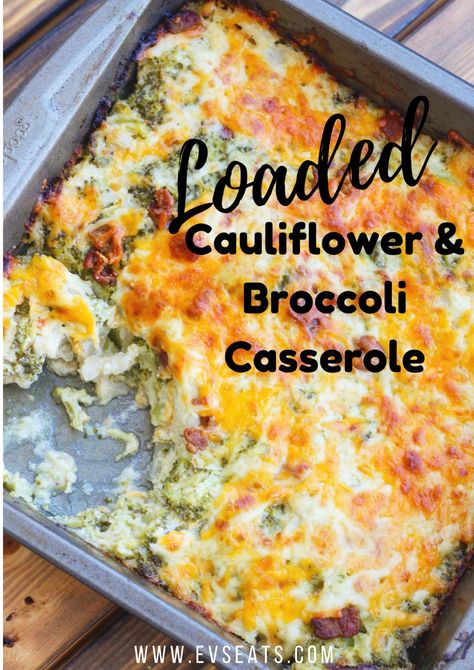 Cauliflower And Broccoli Casserole, Cauliflower Broccoli Casserole, Popular Casseroles, Healthy Hamburger, Cauliflower And Broccoli, Loaded Cauliflower, Keto Casserole, Cauliflower Casserole, Resep Diet