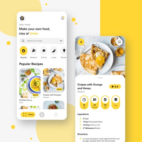 การออกแบบ Ui Ux, Interesting Apps, Application Ui Design, Desain Ux, Food Ordering App, Health Apps, Ui Ux 디자인, Recipe App, App Design Layout