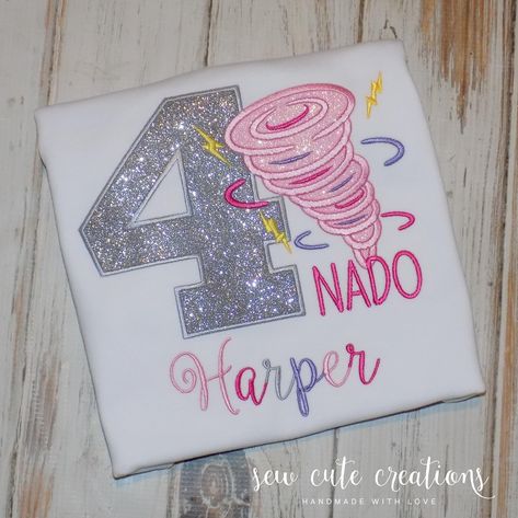 Tornado birthday shirt, Four Nado 4th birthday shirt, Fournado outfit, Tornado theme Fourth birthday, Sew Cute creations 4 Nado Birthday Party, Fournado Birthday Party, Birthday 4, 4th Birthday Party, Fourth Birthday, Number 4, Theme Birthday, 4th Birthday Parties, Birthday Shirt