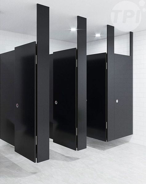 Public Restroom Design, Commercial Bathroom Designs, Toilet Cubicle, Commercial Toilet, Wc Design, Restaurant Bathroom, Bathroom Stall, Restroom Design, Gym Interior